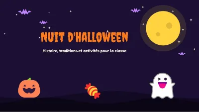 Halloween : cours et activités