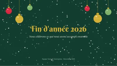 Noël : bilan de l’année
