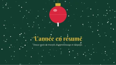 Noël : bilan de l’année, diapositive 3 sur 13
