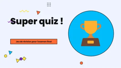 Jeu de quiz pour la classe