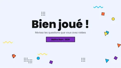 Jeu de quiz pour la classe, diapositive 12 sur 13