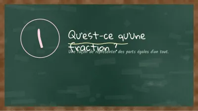 Cours au tableau noir, diapositive 3 sur 13