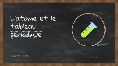 Chimie au tableau noir