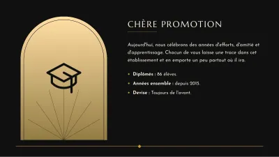 Remise de diplômes élégante, diapositive 4 sur 13