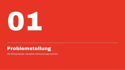 Minimalistische Abschlussverteidigung, Folie 3 von 13
