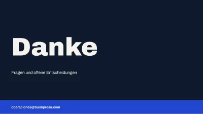 Management-Bericht für die Geschäftsleitung, Folie 13 von 14