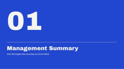 Management-Bericht für die Geschäftsleitung, Folie 3 von 14