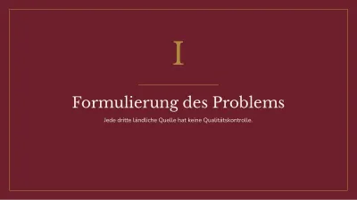 Forschungsprojekt, Folie 3 von 14