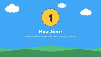 Kinderunterricht: Tiere, Folie 3 von 13