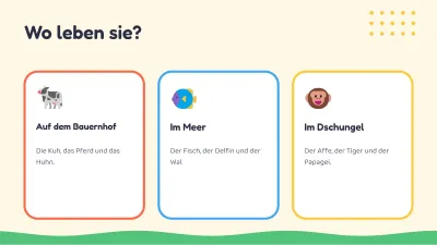 Kinderunterricht: Tiere, Folie 5 von 13