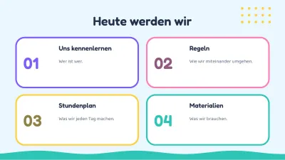 Schulanfang: Willkommen, Folie 2 von 13
