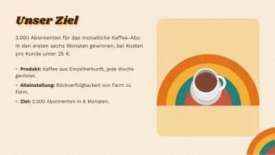 Retro-Marketingplan, Folie 4 von 13
