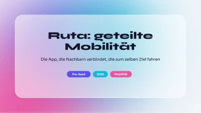 Pitch Deck für eine App