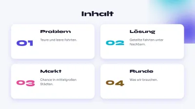 Pitch Deck für eine App, Folie 2 von 13