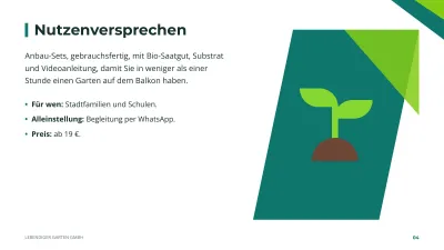 Businessplan, Folie 4 von 14