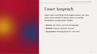 Redaktioneller Markenplan, Folie 4 von 13