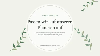 Umwelt und Nachhaltigkeit