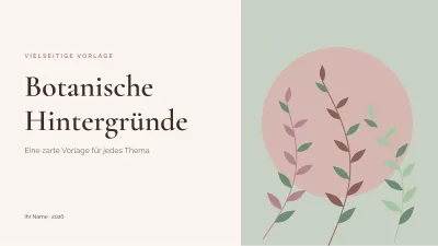 Elegante botanische Hintergründe