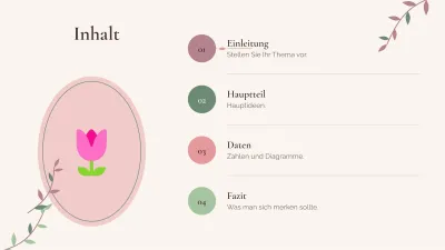 Elegante botanische Hintergründe, Folie 2 von 13