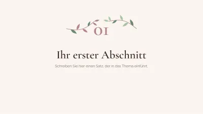Elegante botanische Hintergründe, Folie 3 von 13