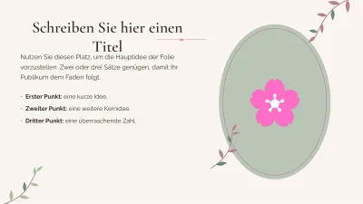 Elegante botanische Hintergründe, Folie 4 von 13