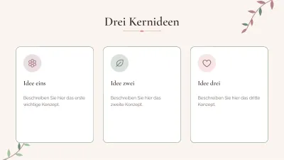 Elegante botanische Hintergründe, Folie 5 von 13