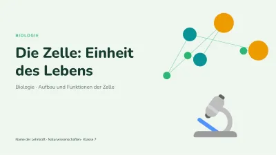 Biologie: die Zelle