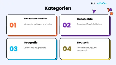 Quizspiel für den Unterricht, Folie 2 von 13