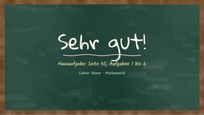 Unterricht an der Tafel, Folie 12 von 13