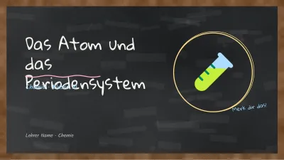 Chemie an der schwarzen Tafel