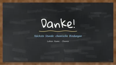 Chemie an der schwarzen Tafel, Folie 12 von 13
