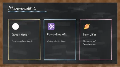 Chemie an der schwarzen Tafel, Folie 5 von 13
