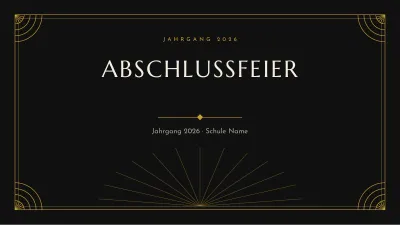 Elegante Abschlussfeier