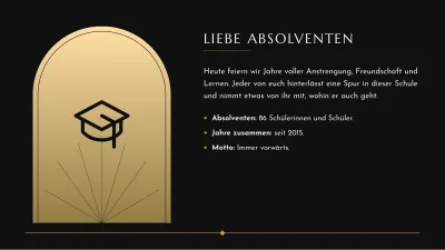 Elegante Abschlussfeier, Folie 4 von 13