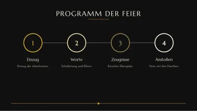 Elegante Abschlussfeier, Folie 9 von 13