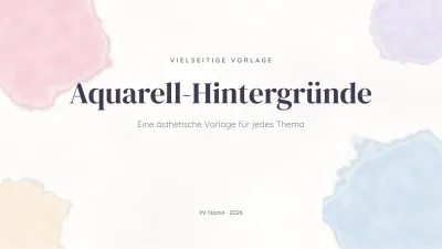 Ästhetische Aquarell-Hintergründe