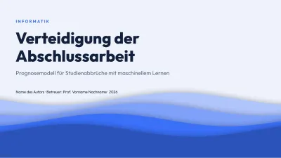 Moderne Abschlussarbeit in Schichten