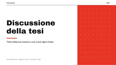 Discussione di tesi minimalista, diapositiva 1 di 13