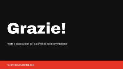 Discussione di tesi minimalista, diapositiva 12 di 13