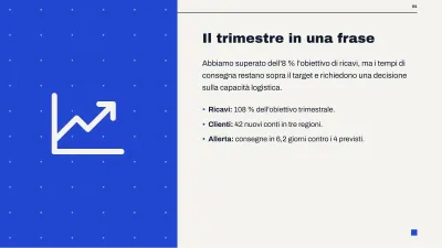 Report direzionale di gestione, diapositiva 4 di 14