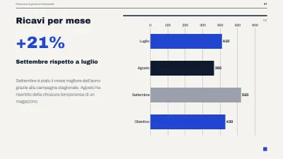 Report direzionale di gestione, diapositiva 7 di 14