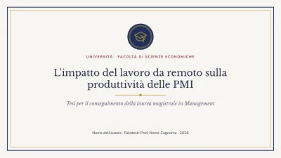 Tesi universitaria classica
