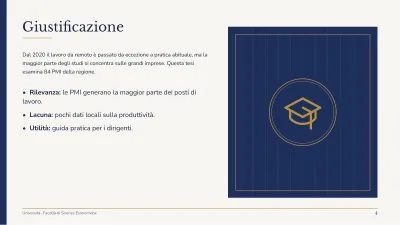 Tesi universitaria classica, diapositiva 4 di 13