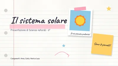 Presentazione scolastica stile quaderno