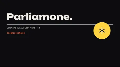 Pitch deck per startup, diapositiva 12 di 13