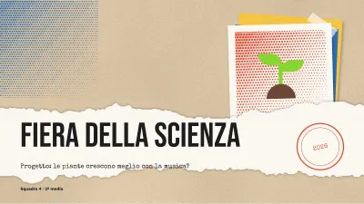 Progetto scolastico stile scrapbook