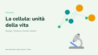 Biologia: la cellula