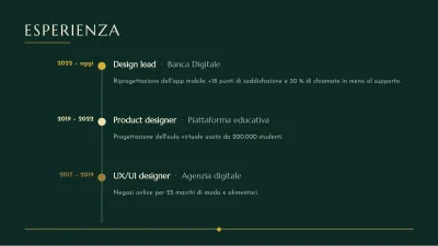 Curriculum elegante, diapositiva 3 di 10