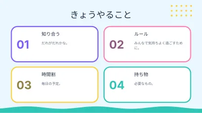 新学期のごあいさつ、スライド2/13