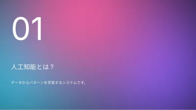 人工知能(AI)、スライド3/13